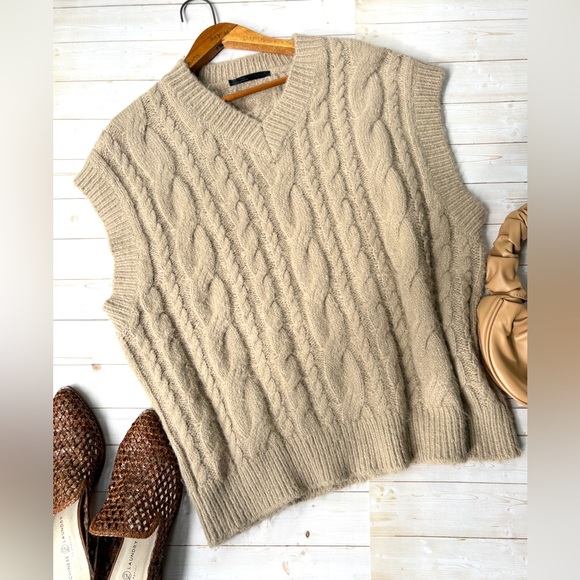 OAK + FORT Sweaters - Oak + Fort oversize sweater vest